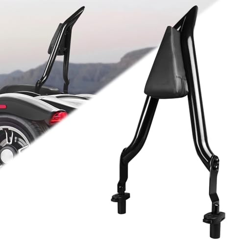 Motorcycle Rear Passenger Upright Backrest Sissy Bar With Back Rest Cushion