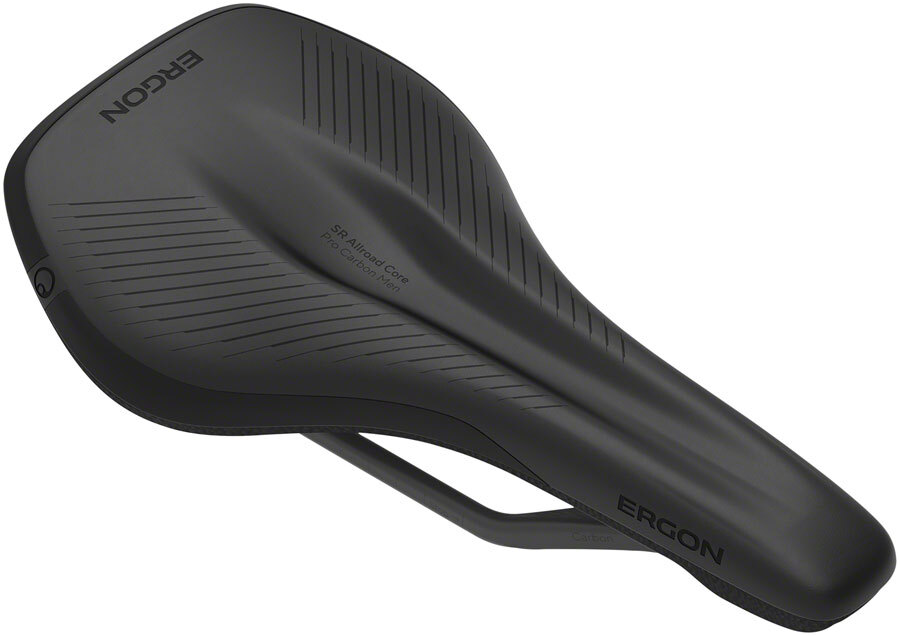 Ergon SR Allroad Core Pro Carbon Saddle SM/MD – Black Carbon Rails Synthetic