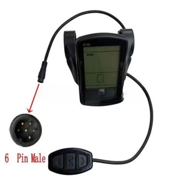 LANKELEISI S700 EBike LCD Display Electric Bike 48V6PIN bike Speed ControlleE