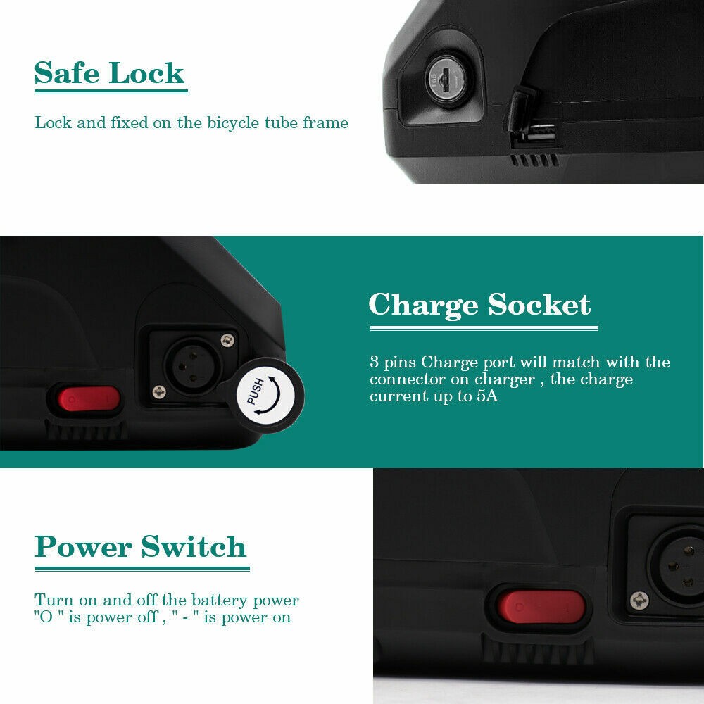 36V/48V/52V 500W 750W 1000W Li-Ion Ebike E-bike electric Bicycle bike Battery