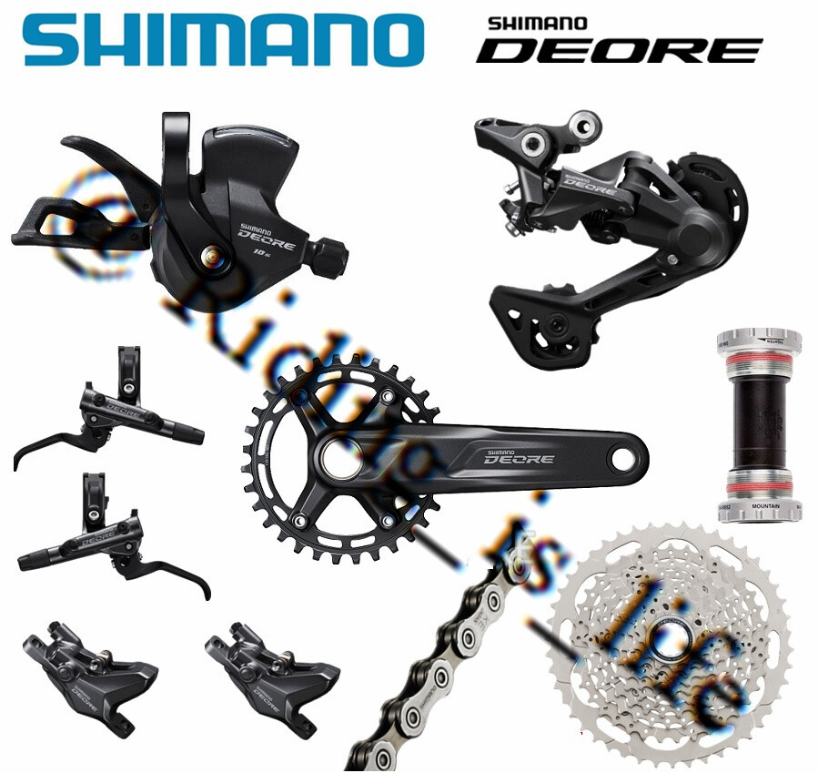 SHIMANO Deore 1X10 10Speed MTB Groupset M5100 Crank&M4100 Kits M6100 MT200 Brake