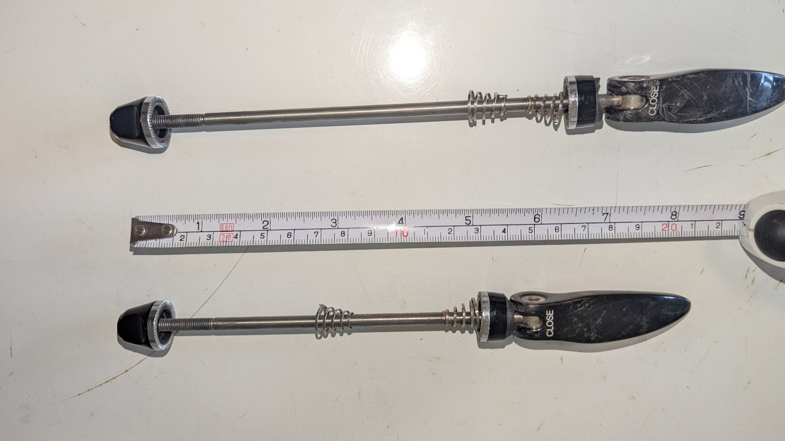 Titanium and Carbon Fiber Quick Release Skewers