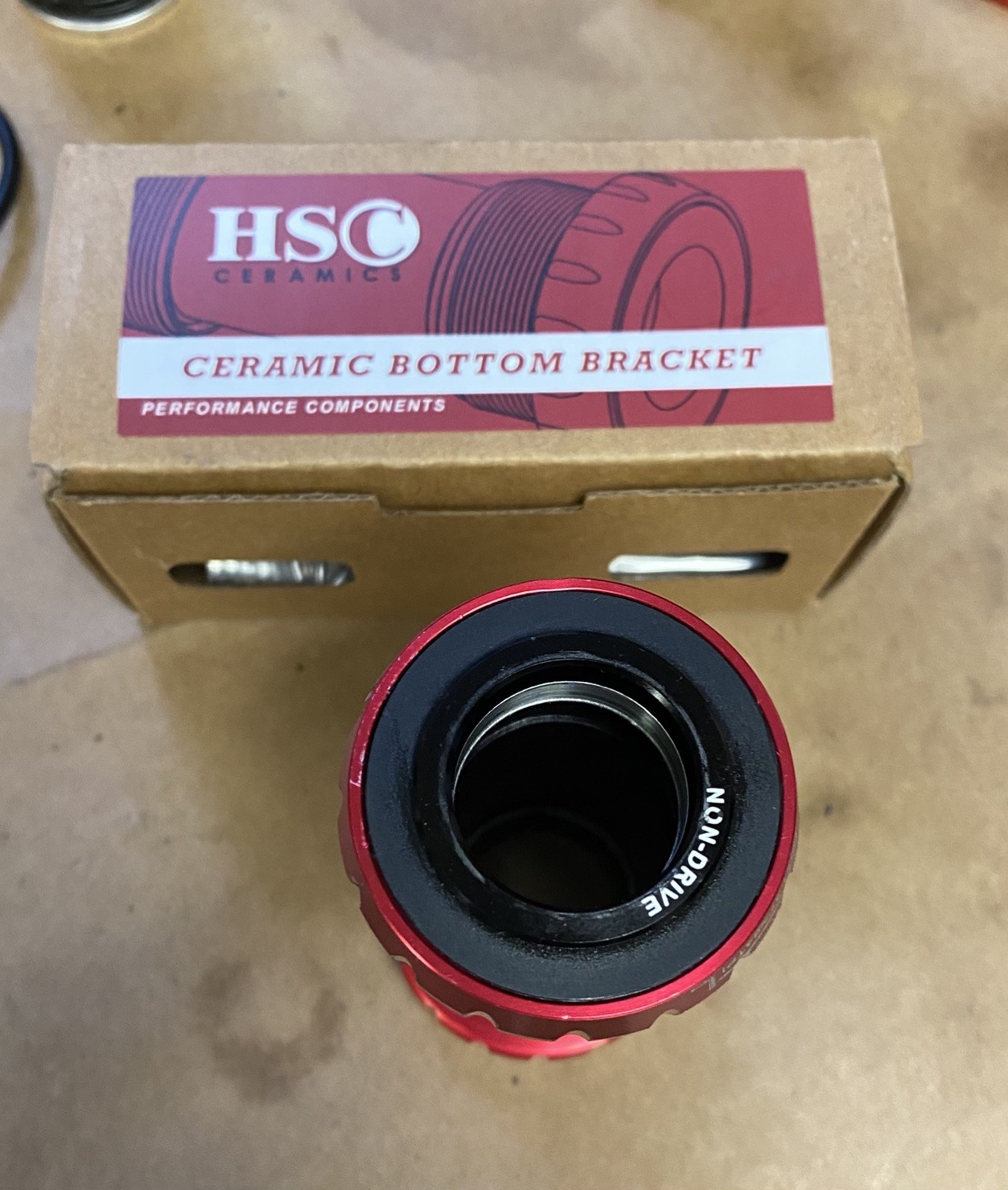 BSA English Thread Bottom Bracket Fits SRAM GXP w Ceramic Bearing-HSC Ceramics