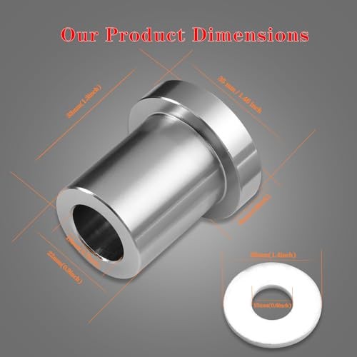 CNC Solid Billet Handlebar Riser Bushings Fit for Touring/Street Chrome