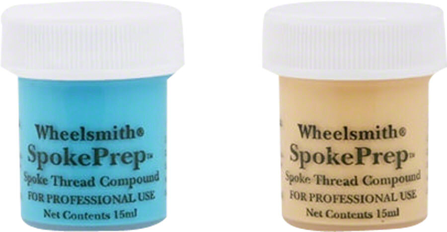 Wheelsmith SpokePrep Dual Pack Two 15mL Bottles, Orange and Blue