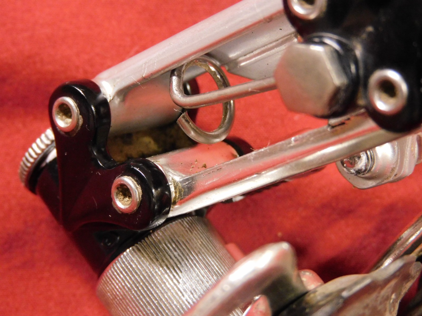 Vintage Pat. 81 Campagnolo 4001 Super Record Rear Derailleur w/ Titanium Bolts