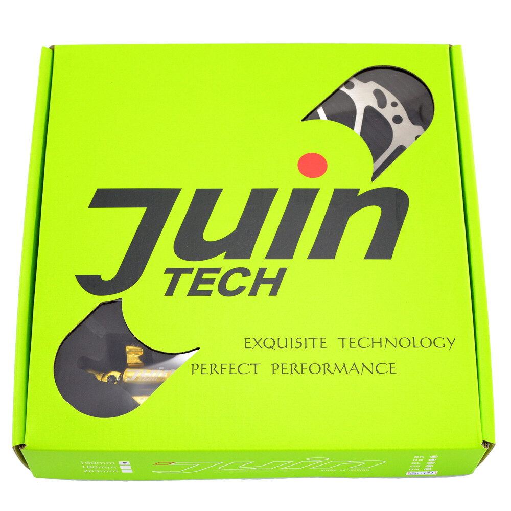 JUIN TECH R1 Hydraulic Road CX Disc Brake set 160mm w/ Rotor (Front+Rear),Gold