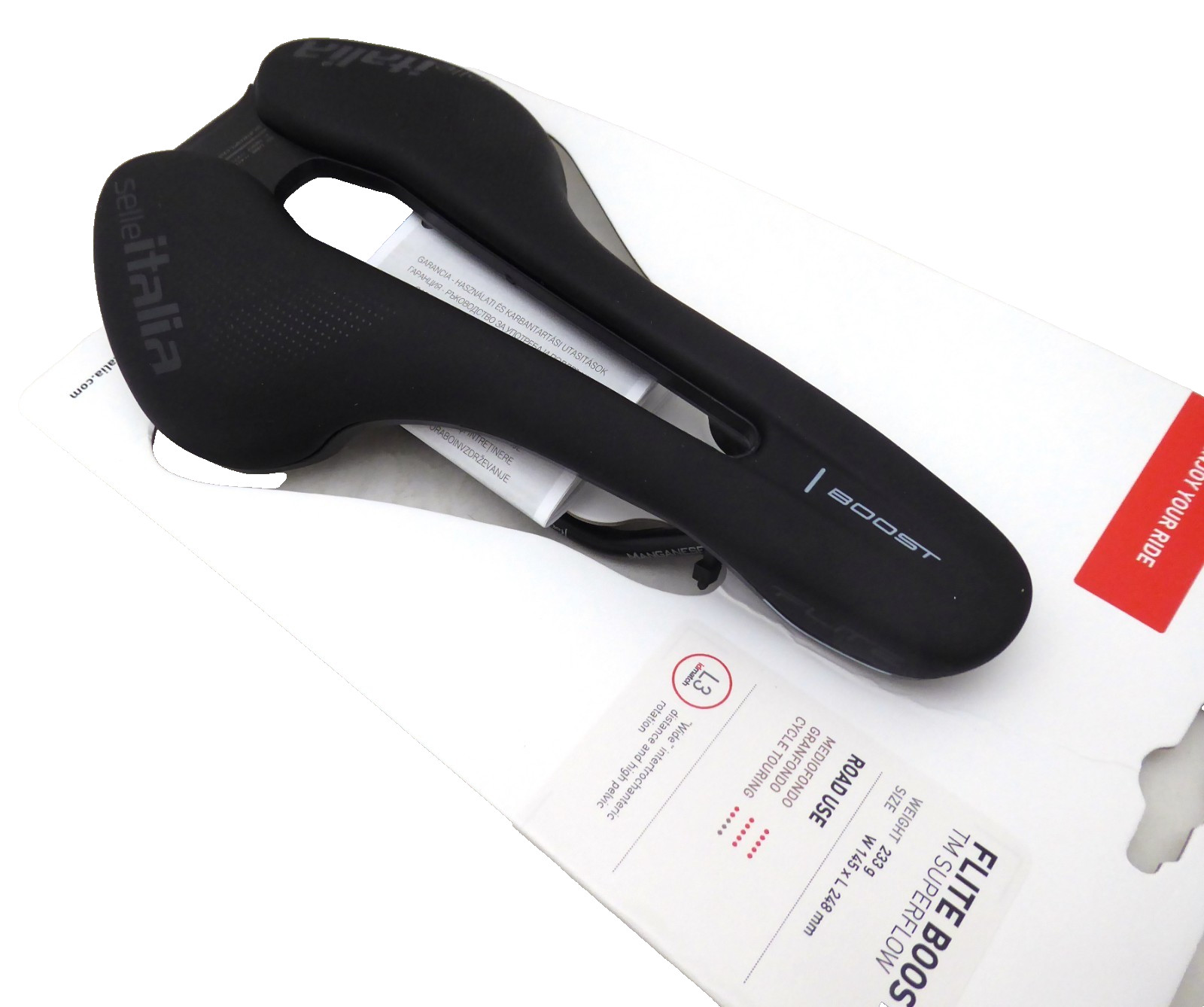 Selle Italia Flite Boost Superflow, Small, L3, Manga, SoftTek, Black
