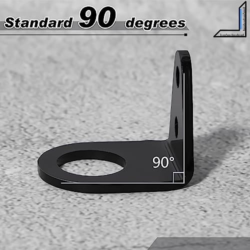 8 Pcs 3/16″ Brake Bolt on Type Brake Line Tabs Mounting Black