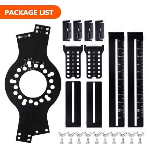 Wheel Fitment Tool and Simulator, Offset Measuring Mockup Tool, Fits 14 5 Lug
