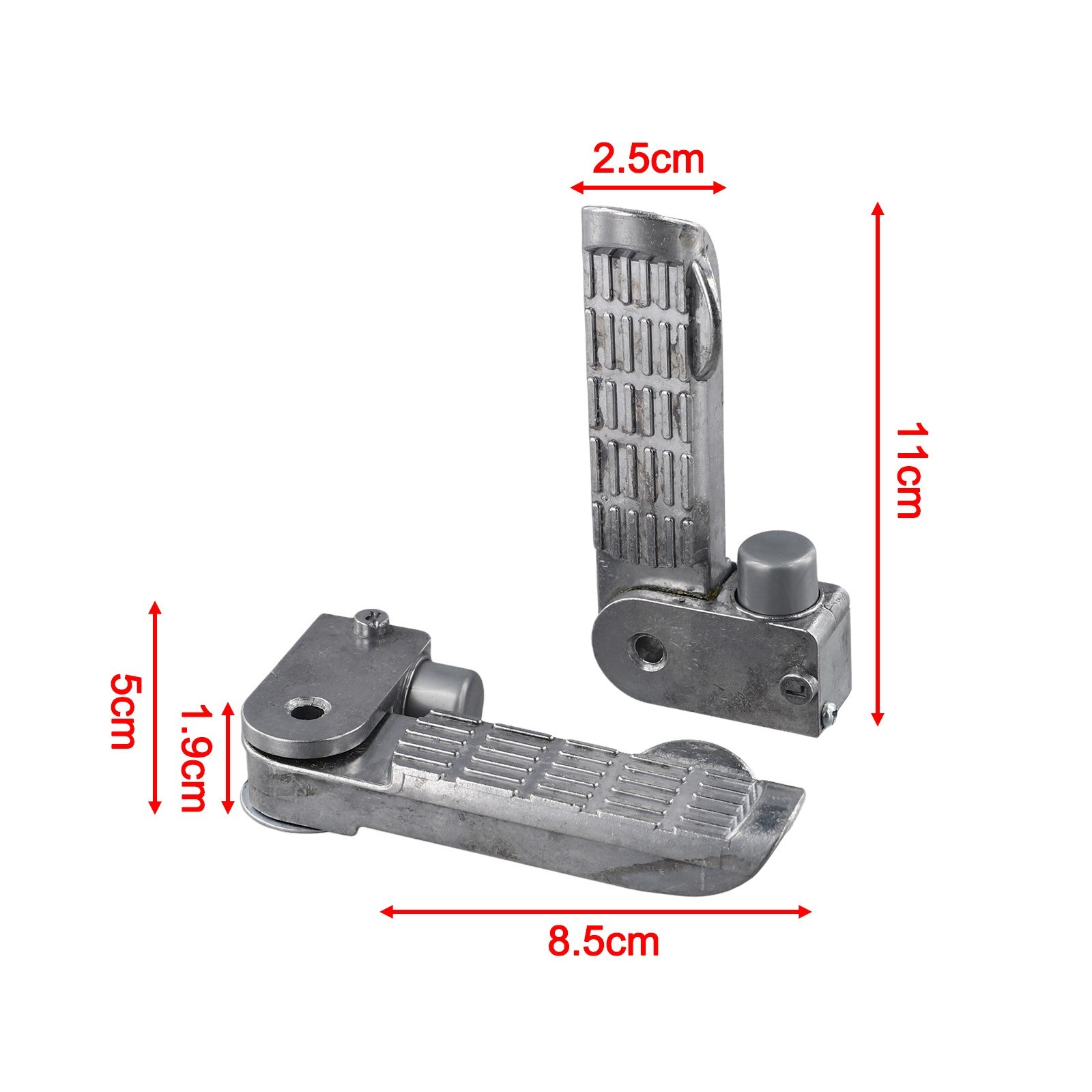 Folding Footrest Pegs for Electric Bikes Compatible with Various Models