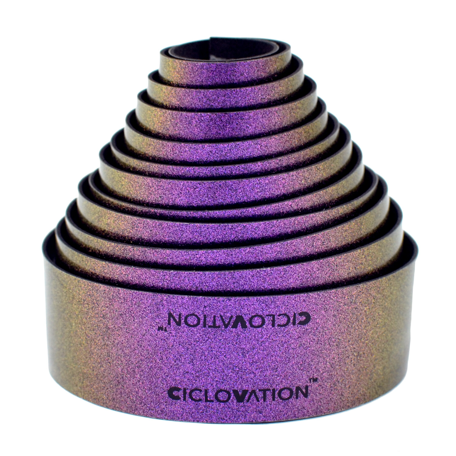 CICLOVATION Advanced Leather Touch Bar Tape Road Handlebar Tape , Aurora Purple