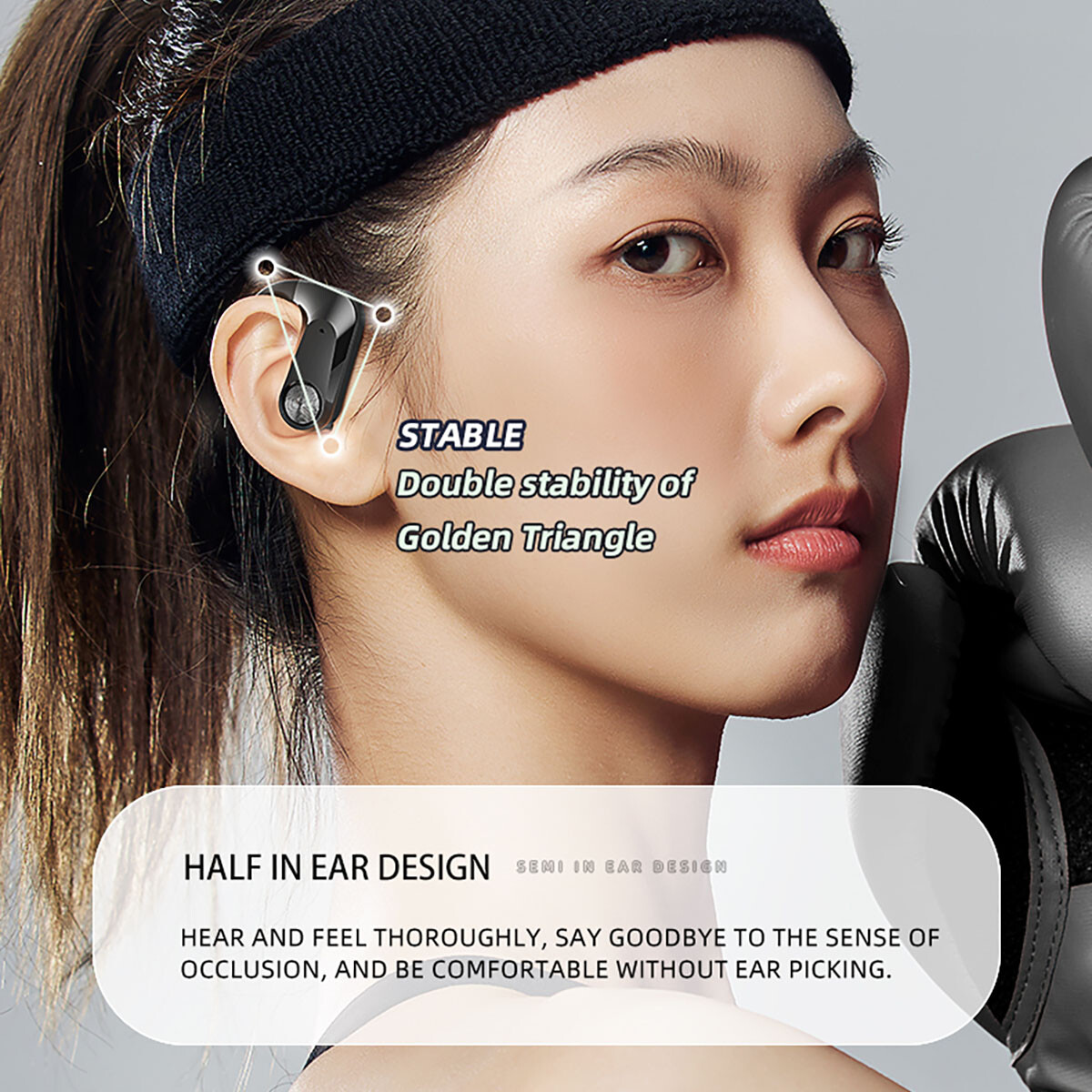 Wireless Bluetooth 5.0 Headset TWS Earphones Earbuds Stereo Headphones Ear Hook
