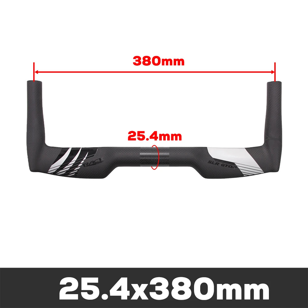 Full Carbon Road Bike TT Handlebar 0 Degree 380-460mm Width Triathlon Handlebar
