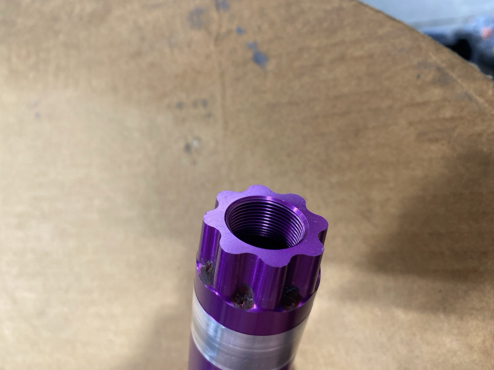PURPLE Cannondale Si 119mm Crank Spindle for Si