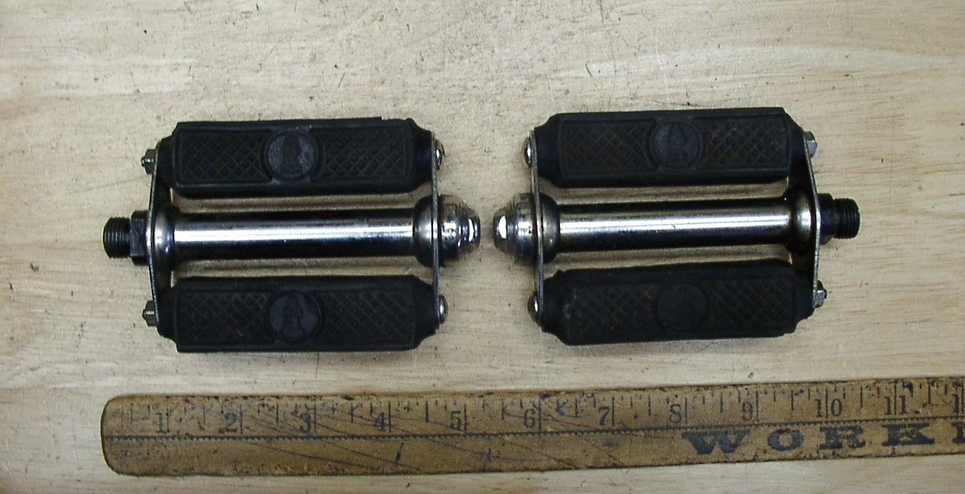 Vntg NOS UNUSED Bicycle Pedals W/Reflectors,3-1/2″ X 7/8″,Made In England,READ!