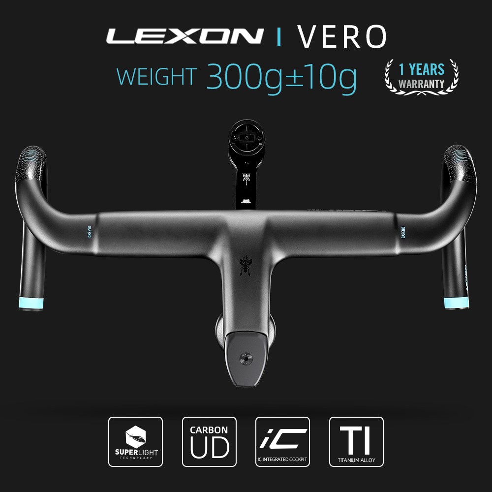 T1000 Integrated Carbon UD Road Bike Handlebar with Full Inner Cable Racing Handlebars