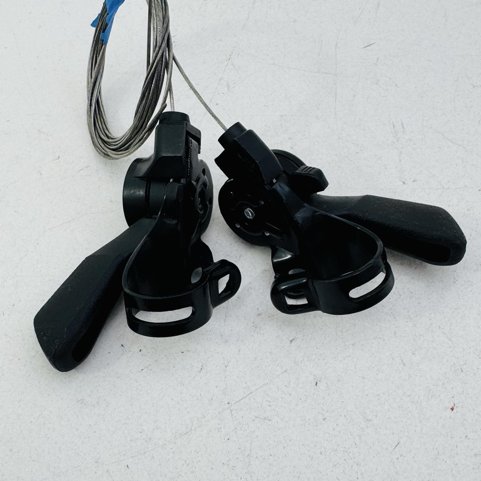 Vintage Shimano 200GS SL-M200 Trigger Shifters Set 6 Speed Black MTB Bike A43