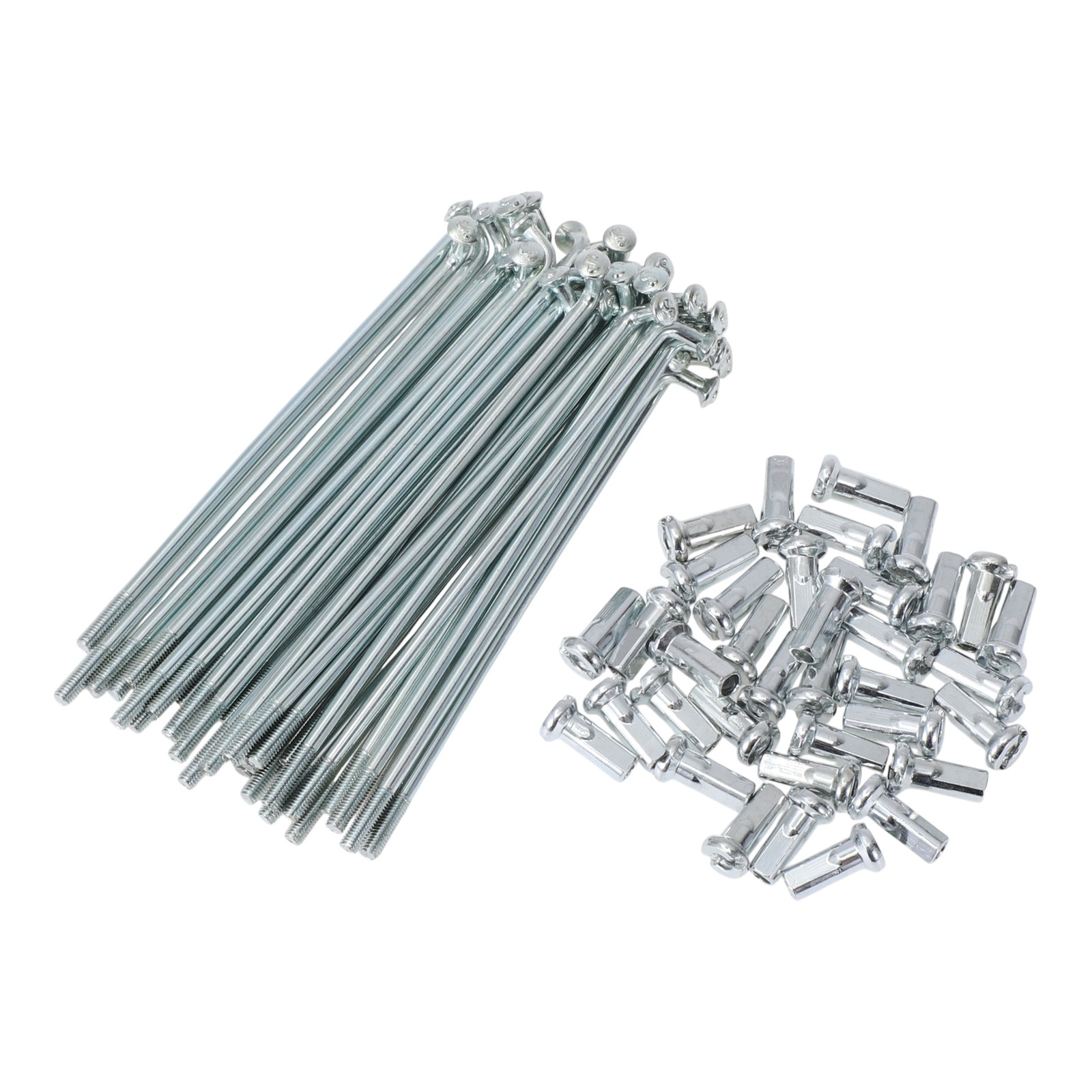 36 Bike Spokes 12G 89mm Steel 45 Galvanized Silver Tone