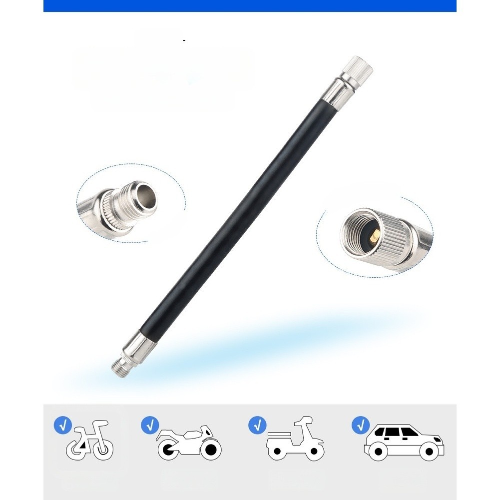 16cm For PRESTA Pump Extension Tube with Brass Connector for Bicycle Inflation