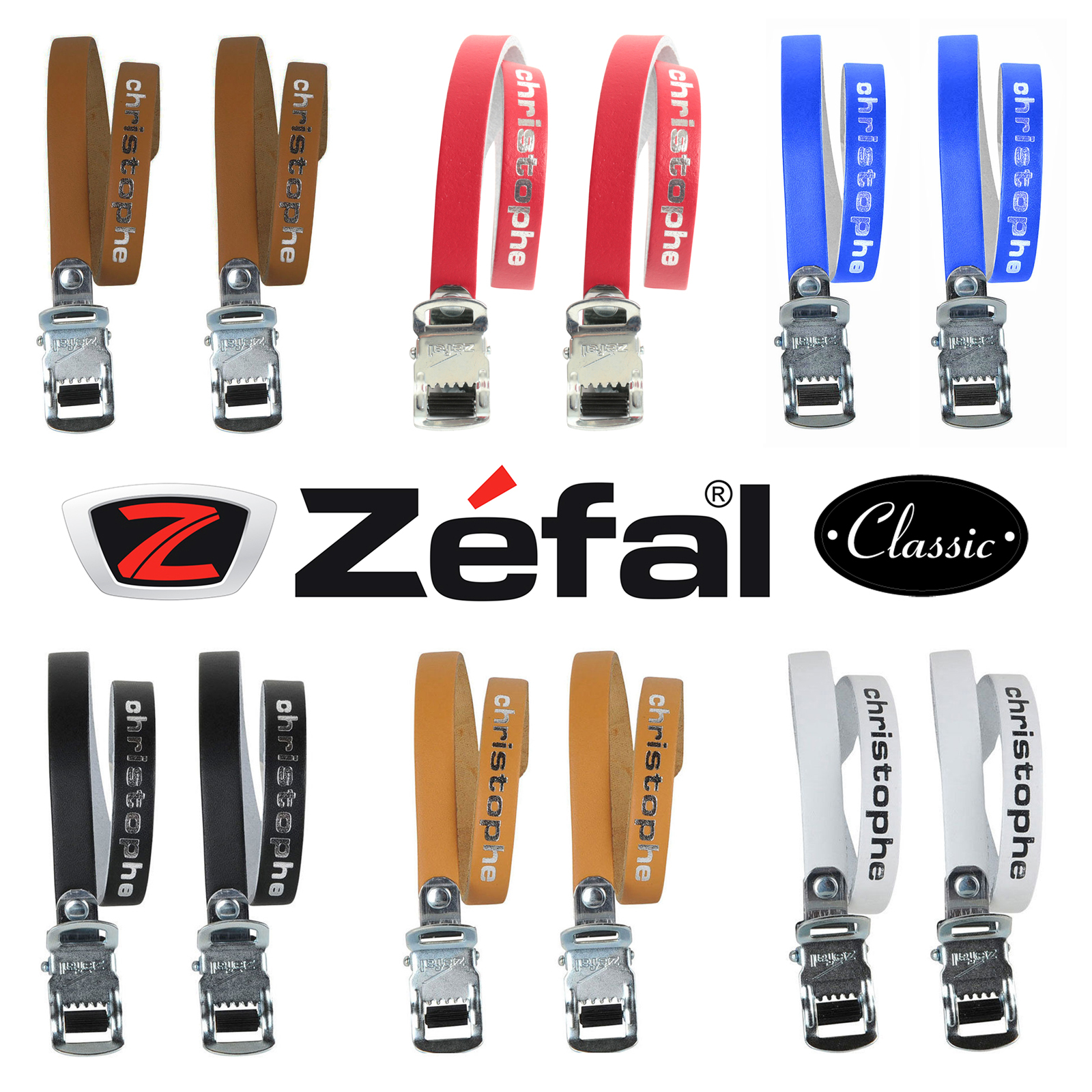 Leather Zefal Christophe 516 Leather Toe Clip Straps All Colours L’Eroica Retro