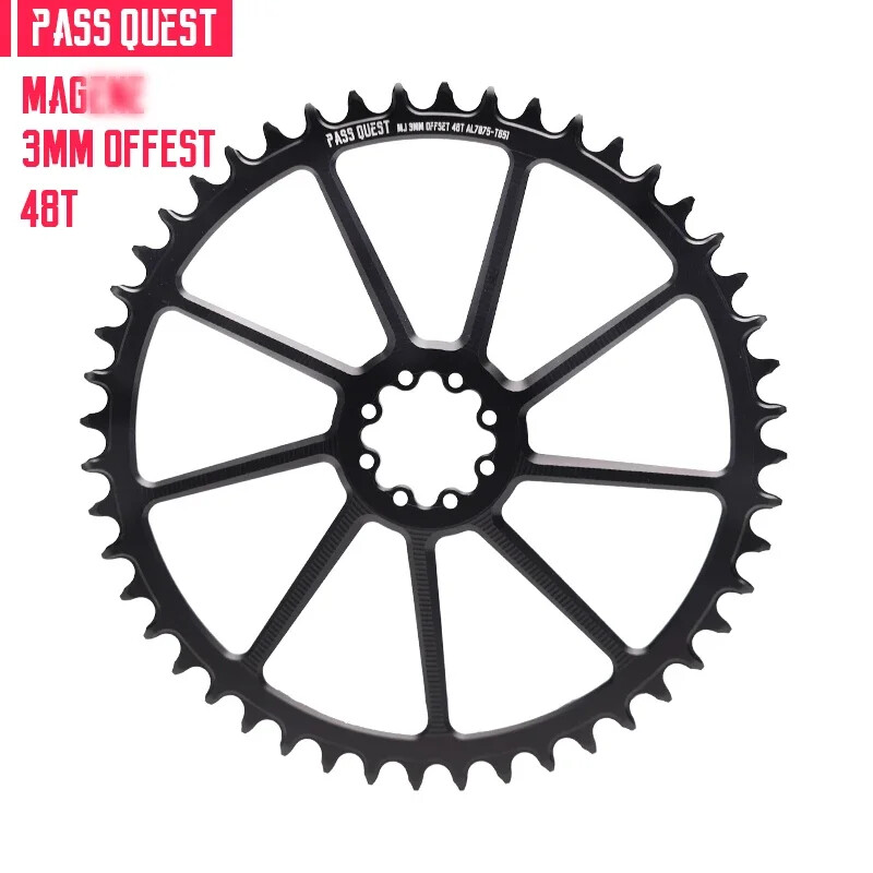 MTB Bicycle 3mm Offset Round Chainring Narrow Wide Chainring 40 42 44 46 48T