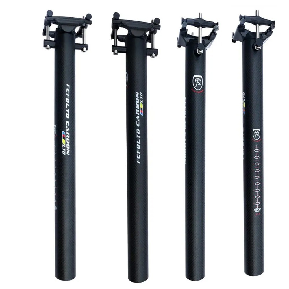 Super light Carbon MTB Road Bike Seatpost 27.2/30.8/31.6/33.9/34.9 *350/400mm