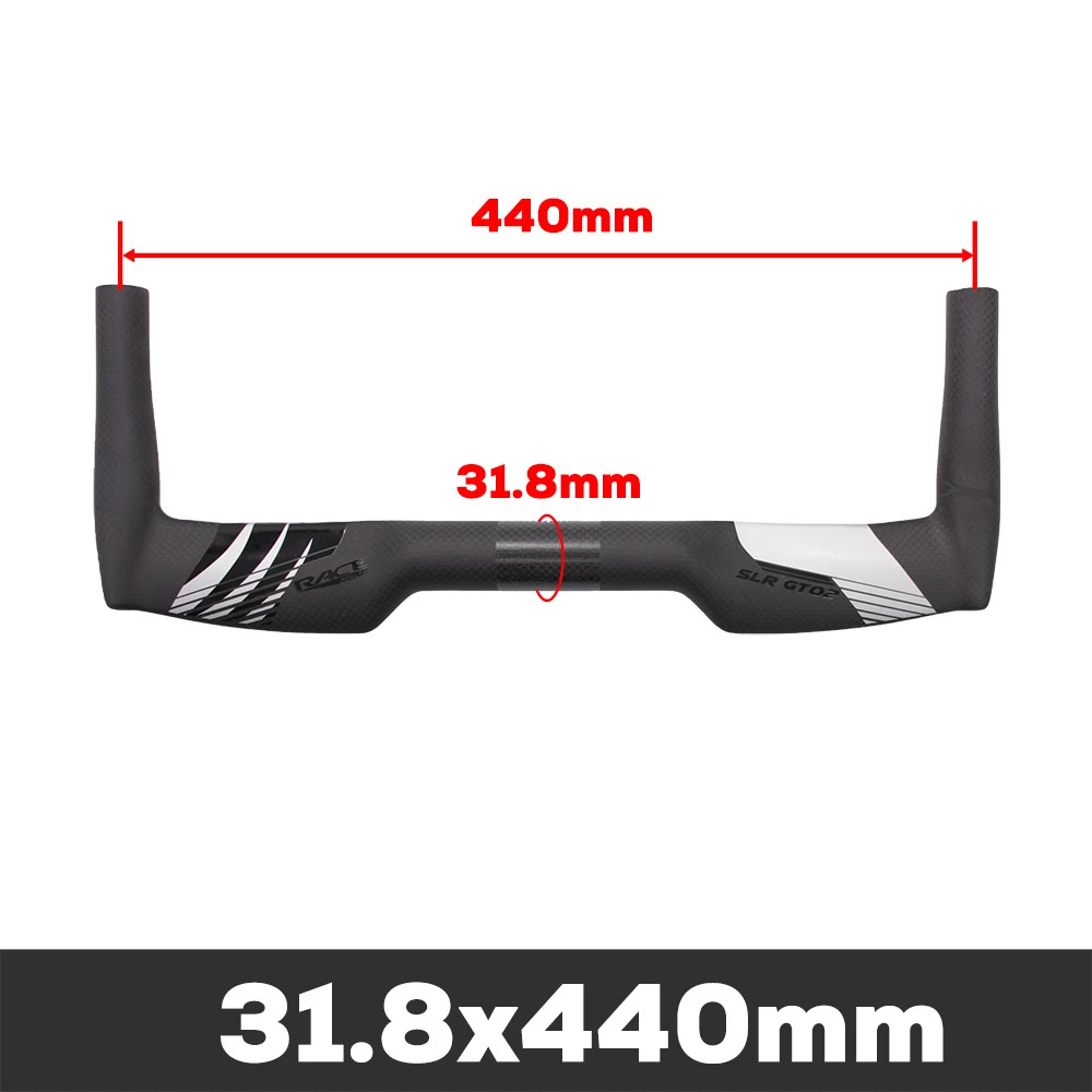 Full Carbon Road Bike TT Handlebar 0 Degree 380-460mm Width Triathlon Handlebar