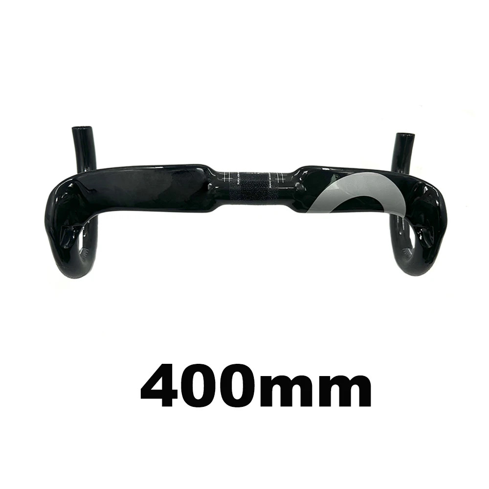 Road Bike Drop Bar Gloss Carbon Handlebar Suitable for 31.8*400/420/440mm