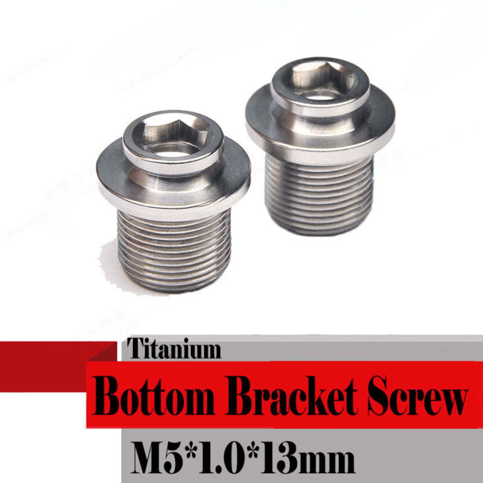M15 *13mm Spline Bottom Bracket Screw Bolt Road Bike MTB Bicycle Refit Titanium