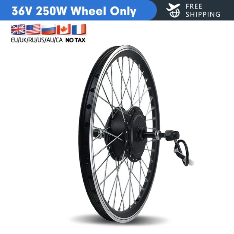 36V 48V 250W Mountain Ebike Conversion Kit Brushless Gear Rear Hub Motor Wheel