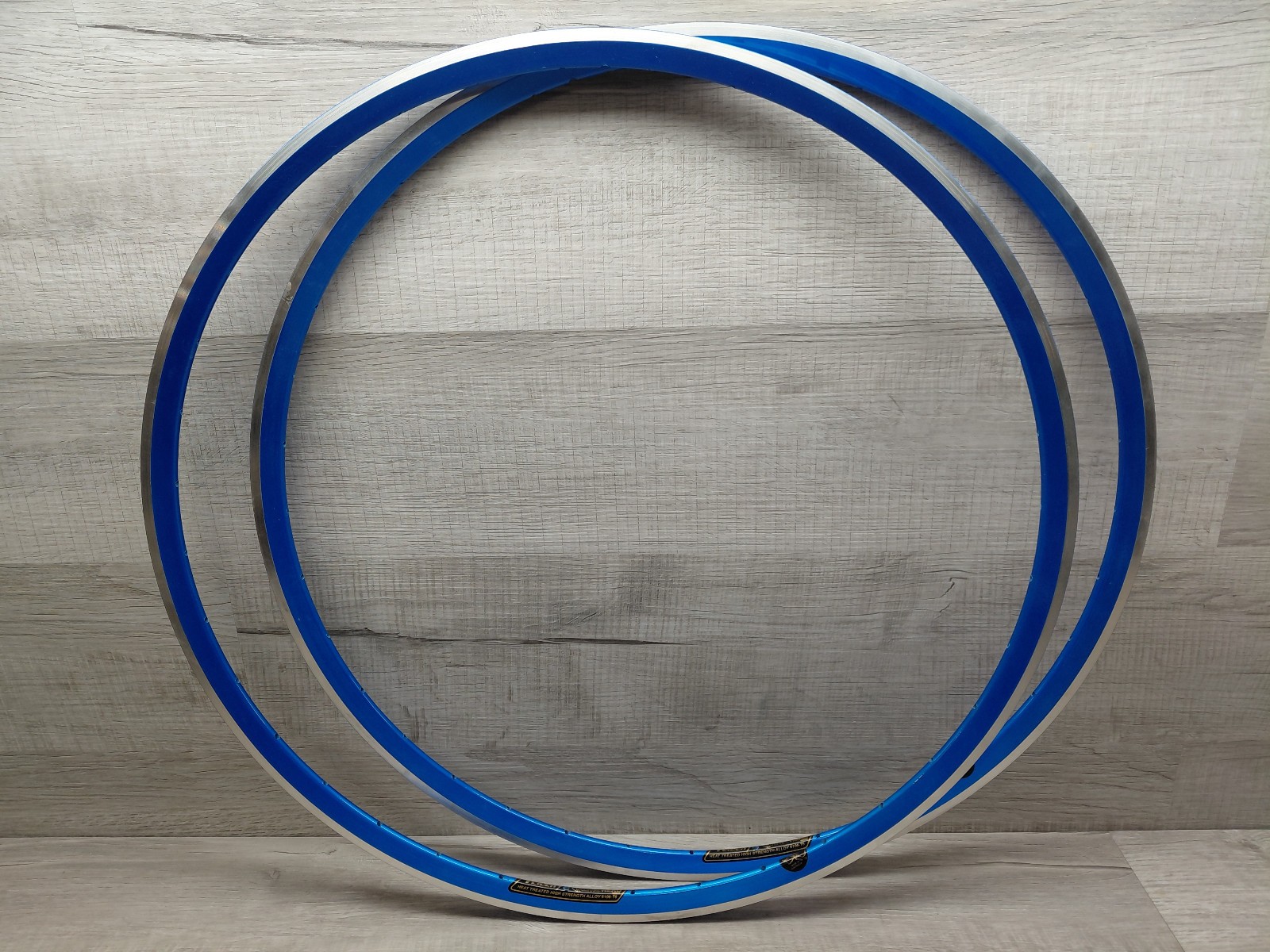 Vintage Velocity Aerohead 700c 36H Rim Pair (2) – Australia Painted BLUE