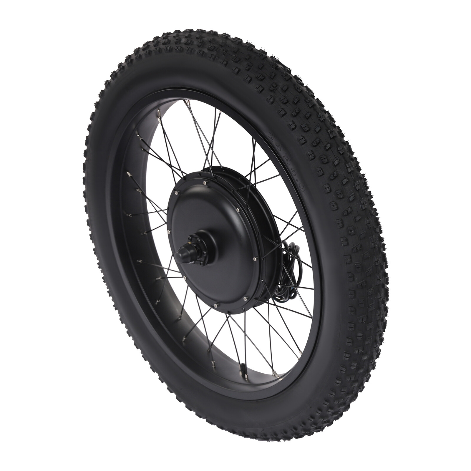 24″ Brushless Gearless Electric Bike E-Bike Front Wheel Conversion Kit 48V 1500W