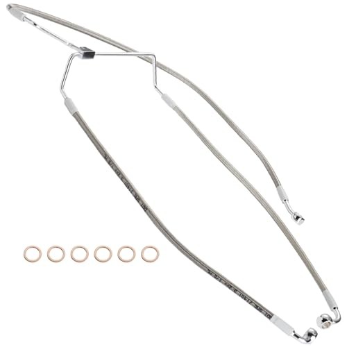 Front Brake Line 14″ Handlebars Extension Brake Cable NO ABS for Harley 2014