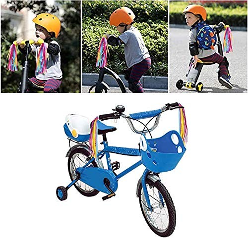 BlingKingdom 1Pair Rainbow Bike Streamers for Girls Boys, 2pcs 10″ Colorful…