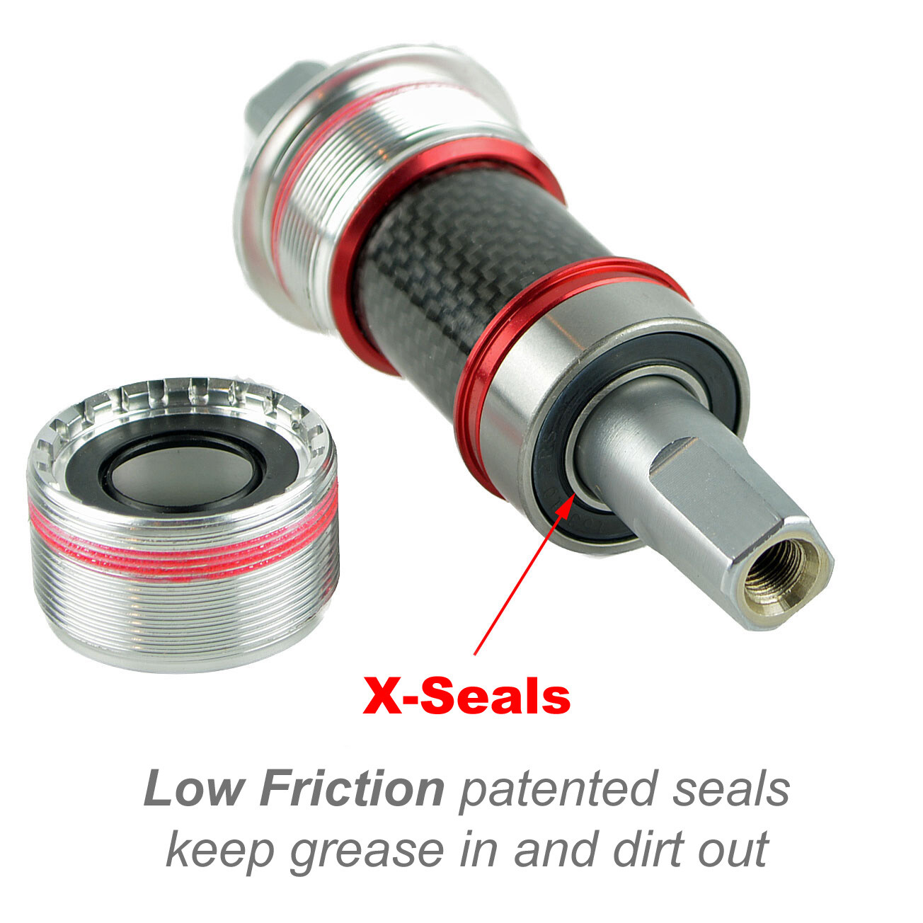 OMNI Racer Square Taper Steel Bottom Bracket Centaur Veloce Mirage: 70×115.5mm