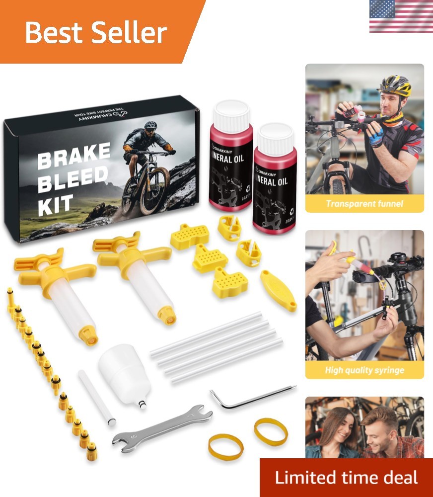Universal Hydraulic Brake Bleed Kit for Shimano TEKTRO TRP – 120ML Mineral Oil