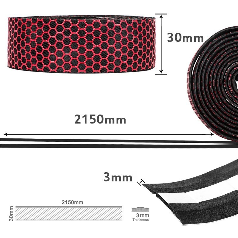 2pc Bicycle Handlebar Tape Cycling Road Bike Soft EVA Non-Slip Handle Wrap Strap