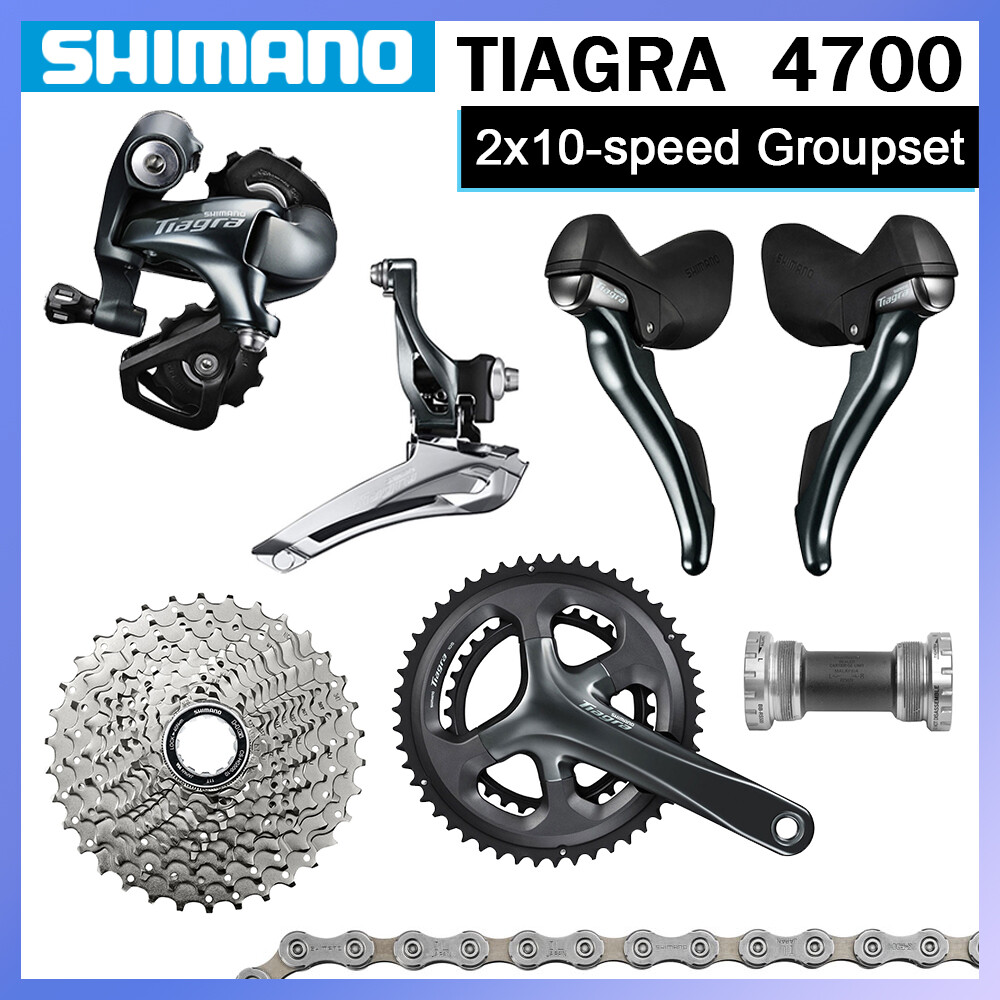 Shimano Tiagra 4700 2X10 Speed Road Groupset 170mm/175mm Crank HG500 Cassette