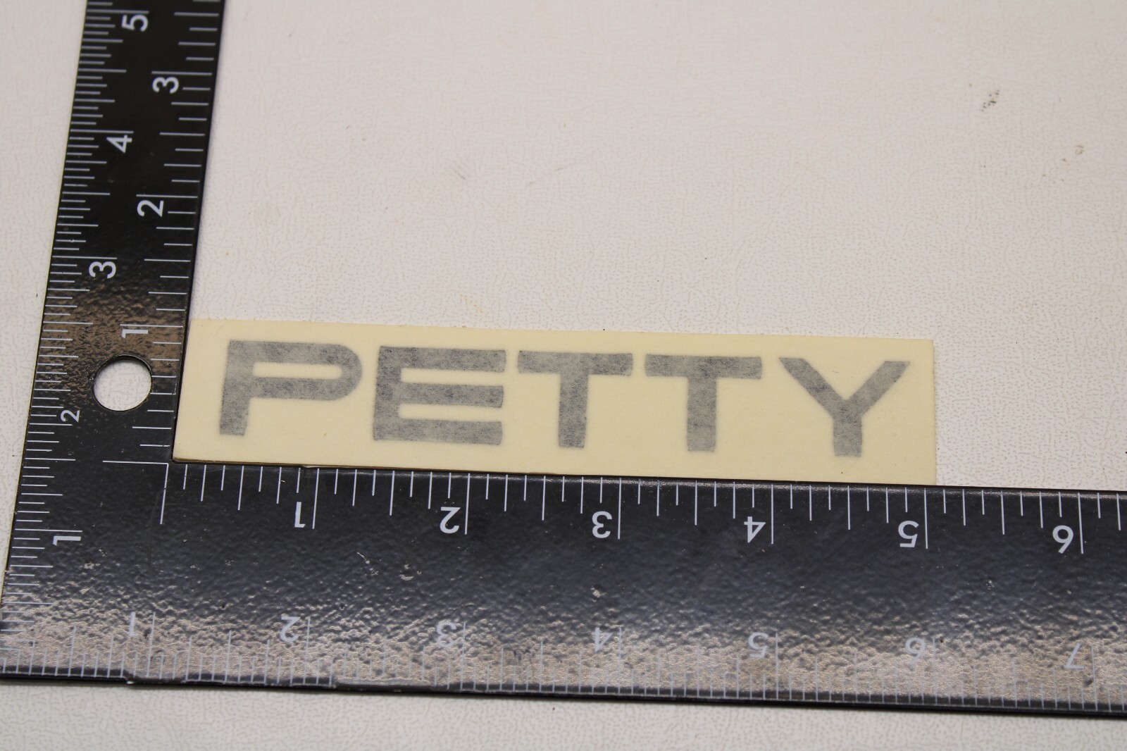 NOS OLD SCHOOL BMX STICKER DECAL – PETTY DIE CUT – BLACK – STOCK # 89