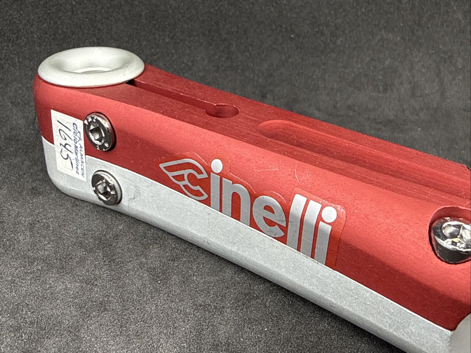 Vintage Cinelli SESAMO Stem Silver & Red 120mm 25.4mm 1in Steerer 26.0mm Clamp