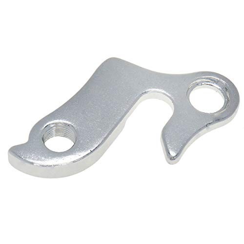 2 Pcs Universal Bicycle Bike Derailleur Hanger Frame Gear Tail Hook, Silver Tone