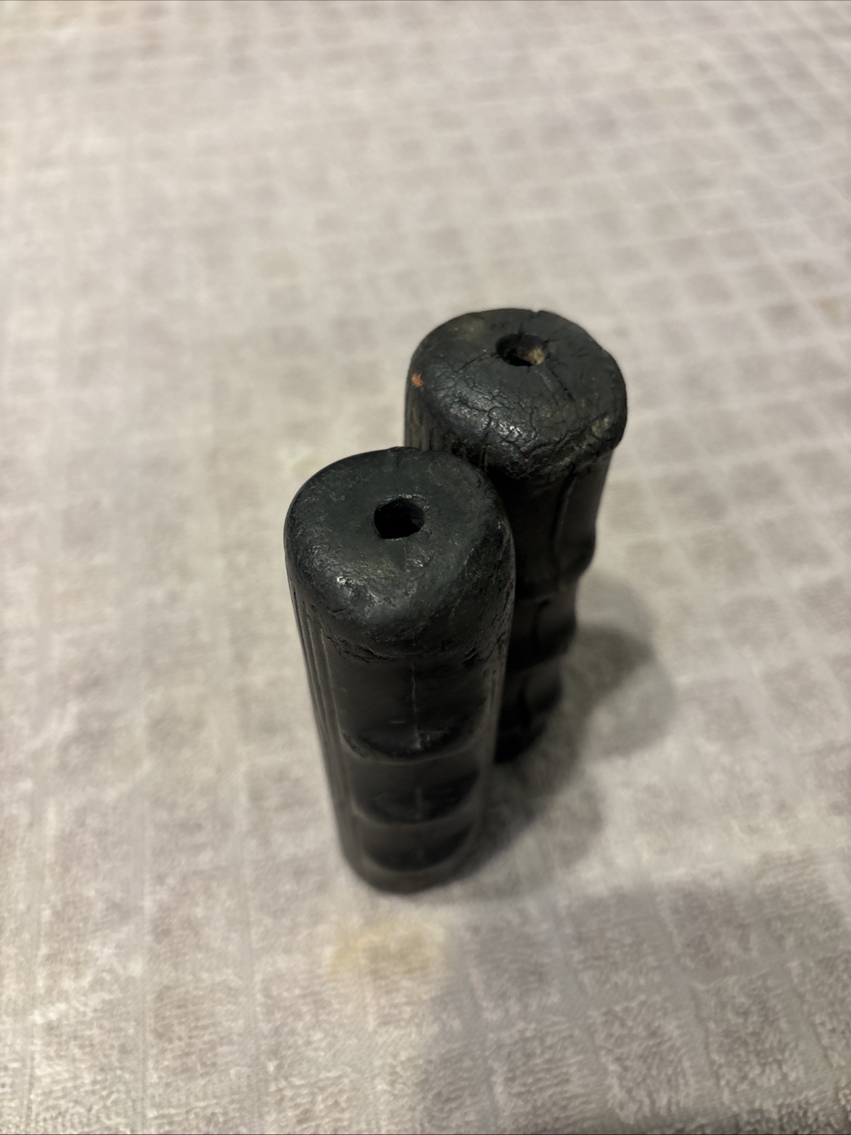1950’s Schwinn Black “Chubby” Bicycle Hand Grips 4 1/2”