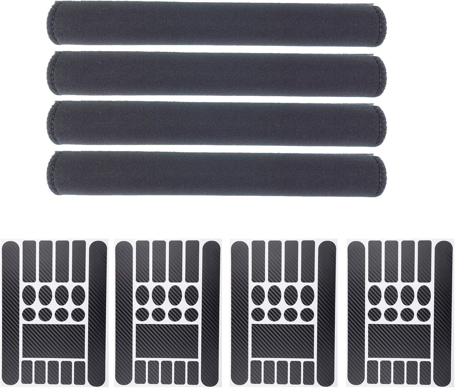 4 Pack Bike Frame Chain Protective Guard Pad and 4 Pieces Bicycle Chainstay P…