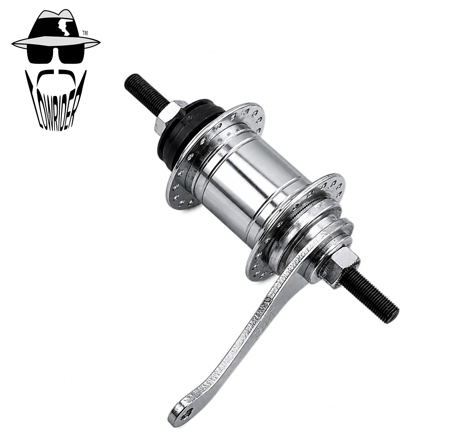NEW! ABSOLUTE BICYCLE 36 SPOKE COASTER STEEL HUB 105G IN CHROME.