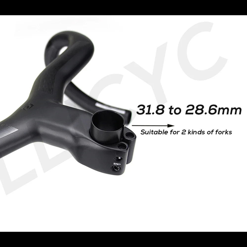 Carbon Road Bicycle Integrated Handlebar Internal Routing Di2 Matte with Mount