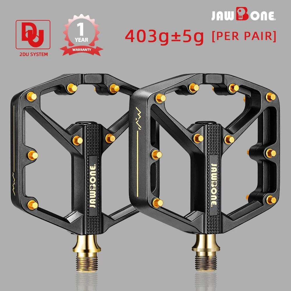 Mountain Bike Pedals MTB Flat Platform Pedal Aluminum 9/16 in DU Sealed Bearing