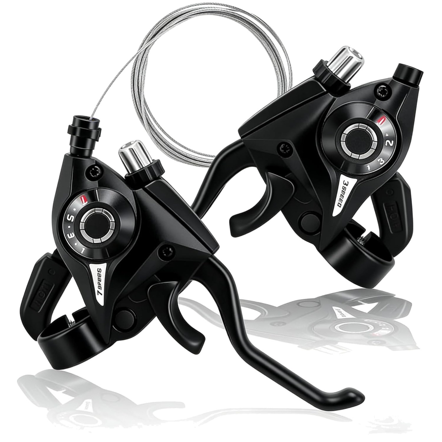 3×7 Speed Bike Shifter Brake Levers Combo – Universal Fit