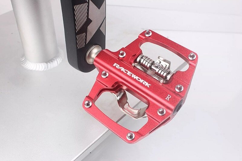 Racework Mtb Bike Pedals Self-Locking Spd Cleats Bearing Bicycle Clipless Pedals