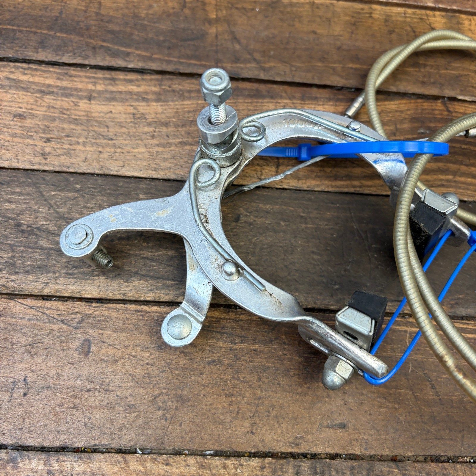 Vintage MX BMX Caliper Brake Set 1000 1000A Silver Old School Front Rear 80s